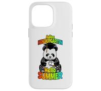 Custodia per iPhone 14 Pro Max Adios Kindergarten Hello Summer Funny Happy Panda Bear