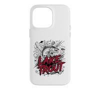 Custodia per iPhone 14 Pro Max Aggressivo Lago Trota Grande pesca Laghi Deep Strike
