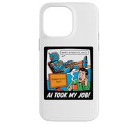 Custodia per iPhone 14 Pro Max AI Took My Job Divertente Programmatore Robot Coding Tech Humor