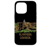 Custodia per iPhone 14 Pro Max Alhambra Granada Spagna Viaggio Souvenir Città Landmark Gift