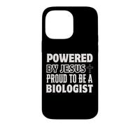 Custodia per iPhone 14 Pro Max Alimentato da Gesù Orgoglioso di essere Biologo Cristiano