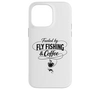 Custodia per iPhone 14 Pro Max Alimentato dalla pesca a mosca e caffè per la festa del papà