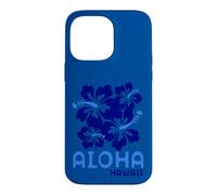 Custodia per iPhone 14 Pro Max Aloha Hawaii Blue Hibiscus