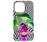 Custodia per iPhone 14 Pro Max Alt Gnome Scacchiera Fungo Art