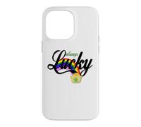Custodia per iPhone 14 Pro Max Always Lucky - Barattolo di monete con arcobaleno