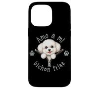 Custodia per iPhone 14 Pro Max Amo a mi Bichon Frise