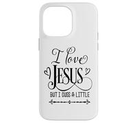 Custodia per iPhone 14 Pro Max Amo Gesù, ma maledico un piccolo Dio religioso