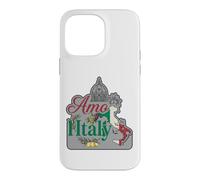 Custodia per iPhone 14 Pro Max Amo Italia Firenze Cupola Mappa Limoni Uva Grafica Vintage