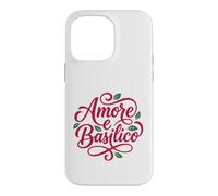 Custodia per iPhone 14 Pro Max Amore e Basilico Italian Love Basilico Food Lover