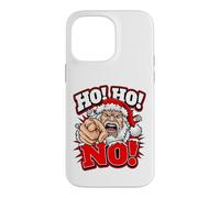 Custodia per iPhone 14 Pro Max Angry Santa Ho Ho No Funny Christmas Maglione Style