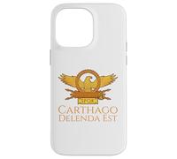 Custodia per iPhone 14 Pro Max Antica Roma Latina Citazione SPQR Eagle - Carthago Delenda Est