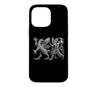 Custodia per iPhone 14 Pro Max Antico dio sumero mesopotamico Ninurta contro Anzu Monster