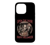 Custodia per iPhone 14 Pro Max Apri la porta Felice Halloween Mostri Trick Treat