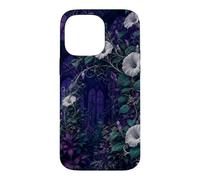 Custodia per iPhone 14 Pro Max Arco Moonflower nel giardino di mezzanotte