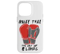 Custodia per iPhone 14 Pro Max Arti Marziali Muay Thai L'arte di 8 arti citazione Thai Boxing