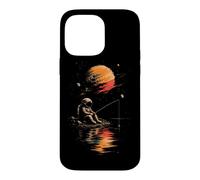 Custodia per iPhone 14 Pro Max Astronauta Pianeta Riflessione Spazio Universo Galassia Cosmica