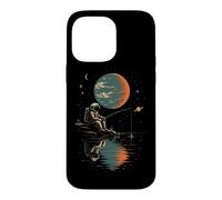 Custodia per iPhone 14 Pro Max Astronauta Pianeta Riflessione Spazio Universo Galassia Cosmica