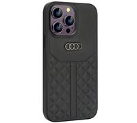 Custodia Per iPhone 14 Pro Max Audi Serie Q8 Nera In Vera Pelle Con Logo