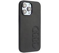 Custodia Per iPhone 14 Pro Max Audi Serie TT Nera In Pelle Sintetica Con Logo