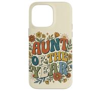 Custodia per iPhone 14 Pro Max Aunt of the Year Retro Floral Auntie