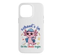 Custodia per iPhone 14 Pro Max Axolotl Back To School Vibes Scuole In Let The Chaos Begin