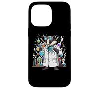 Custodia per iPhone 14 Pro Max Badger Scienziato Laboratorio Mascotte Grafica