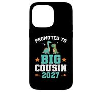 Custodia per iPhone 14 Pro Max Bambini promossi a Big Cousin 2027 Dinosaur New Baby Shower