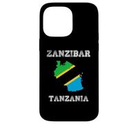 Custodia per iPhone 14 Pro Max Bandiera della Tanzania Distressed Zanzibar Pride