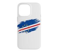 Custodia per iPhone 14 Pro Max Bandiera di Capo Verde con grafica grunge invecchiata