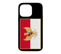 Custodia per iPhone 14 Pro Max Bandiera indonesiana con stemma dell'Indonesia