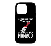 Custodia per iPhone 14 Pro Max Bandiera Monegassica I Monaco Vacanze I Monaco