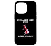 Custodia per iPhone 14 Pro Max Bandiera retrò Newcastle Upon Tyne Regno Unito invecchiata