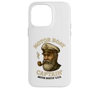 Custodia per iPhone 14 Pro Max Barca a motore Captain Funny Pontoon Boating