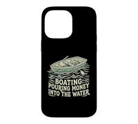 Custodia per iPhone 14 Pro Max Barca versando soldi in acqua motoscafo capitano