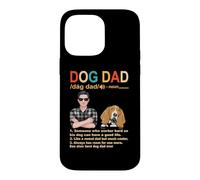 Custodia per iPhone 14 Pro Max Basset Hound Dog Dad Definition Funny Fathers Day