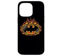 Custodia per iPhone 14 Pro Max Batman Bat Flames Shield