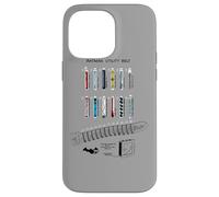 Custodia per iPhone 14 Pro Max Batman Utility Belt Schematic