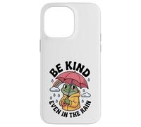 Custodia per iPhone 14 Pro Max Be Kind Even In The Rain Cute Frog Gentilezza Groovy Rainbow