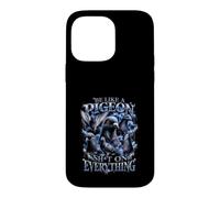 Custodia per iPhone 14 Pro Max Be Like A Pigeon Sh T On Everything Bootleg Divertente