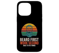 Custodia per iPhone 14 Pro Max Beard First Work Second Built To Fix Things Mechanic