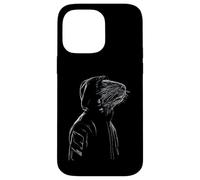 Custodia per iPhone 14 Pro Max Beaver Line Art Cool Drawing Animal Love Forest Motivo