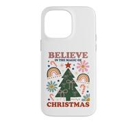 Custodia per iPhone 14 Pro Max Believe In The Magic Of Christmas Retro Groovy Vintage Xmas