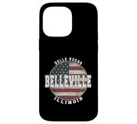 Custodia per iPhone 14 Pro Max Belleville, Illinois, vendemmia, bandiera americana