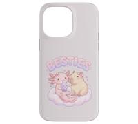 Custodia per iPhone 14 Pro Max Besties Axolotl Capybara Bubble Tea Carino Kawaii Anime Animale
