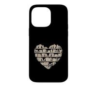Custodia per iPhone 14 Pro Max Biblioteca per amanti del libro di lettura a forma di cuore