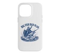Custodia per iPhone 14 Pro Max Big Fish Bad Plan Capitano della pesca in acqua salata