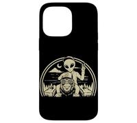 Custodia per iPhone 14 Pro Max Bigfoot Alien Boy Adventure Sasquatch UFO