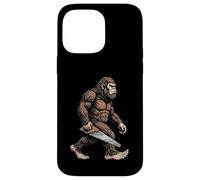 Custodia per iPhone 14 Pro Max Bigfoot - Sega manuale per carpentiere Sasquatch, lavorazione del legno