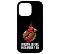 Custodia per iPhone 14 Pro Max Bird Watching Humor Birding Before The Bean Is A Sin