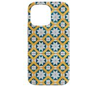 Custodia per iPhone 14 Pro Max Blu Bianco Giallo Portogallo Lisbona Tile Pattern
